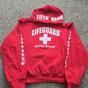 Kids Red Lifeguard Hoodie